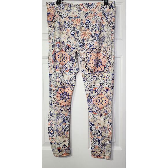 Lucky Brand Lotus floral multicolored Leggings Size Large - Picture 2 of 5